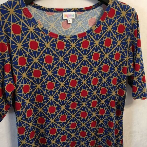 LULAROE Size L Julia Simply Comfortable Dress - Picture 2 of 8